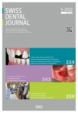 Swiss Dental Journal Nr. 05 - 2022