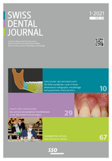 Swiss Dental Journal Nr. 01 - 2021