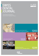 Swiss Dental Journal Nr. 11 - 2015