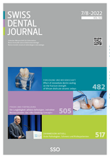 Swiss Dental Journal Nr. 07-08 - 2022