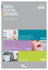 Swiss Dental Journal Nr. 09 - 2015