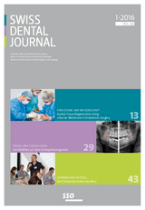 Swiss Dental Journal Nr. 01 - 2016