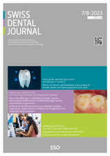 Swiss Dental Journal Nr. 07-08 - 2023